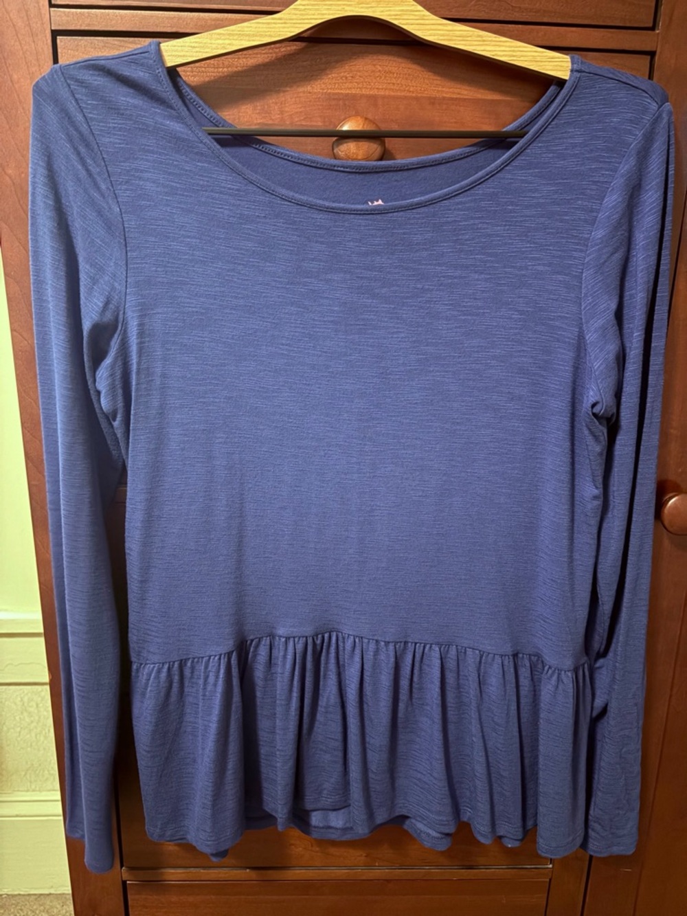 Southern Tide Royal Blue Long-Sleeve Peplum Tunic